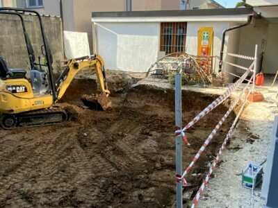 scavo per piscina
